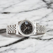 Seiko Mod Datejust "Black Arabic"