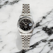 Seiko Mod Datejust "Black Arabic"