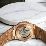 Seiko Mod Nautilus "Rose Gold Ocean Blue"