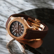 Seiko Mod Aquanaut "Rose Gold Burgundy"