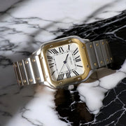 Seiko Mod Santos "Two Tone Gold & Steel"