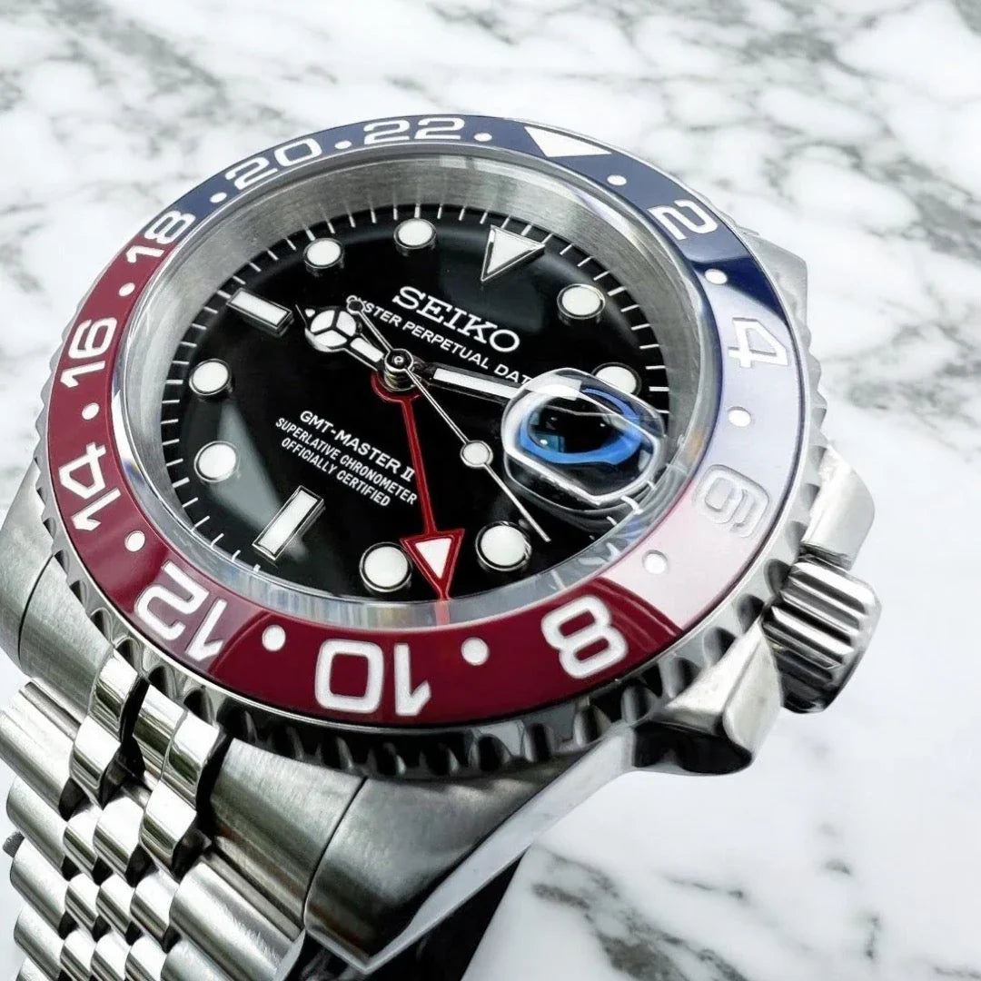 Seiko Mod GMT MASTER II "Pepsi"