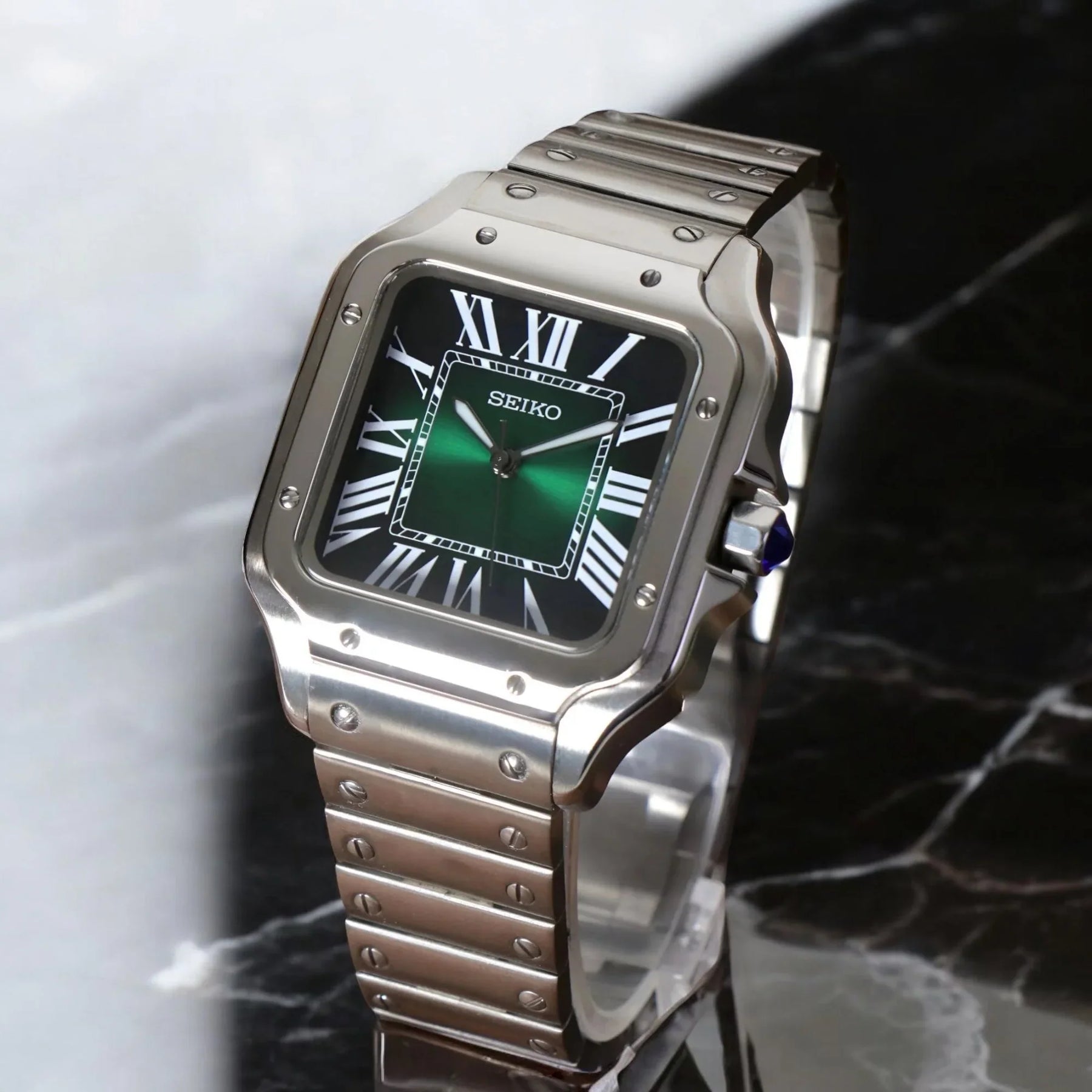 Seiko Mod Santos “Ice Forest Green”