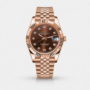 Seiko Mod Diamond Datejust "Rose Gold Crystal Champagne"
