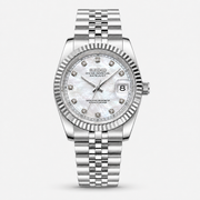 Seiko Mod Diamond Datejust "Pearl Dial"