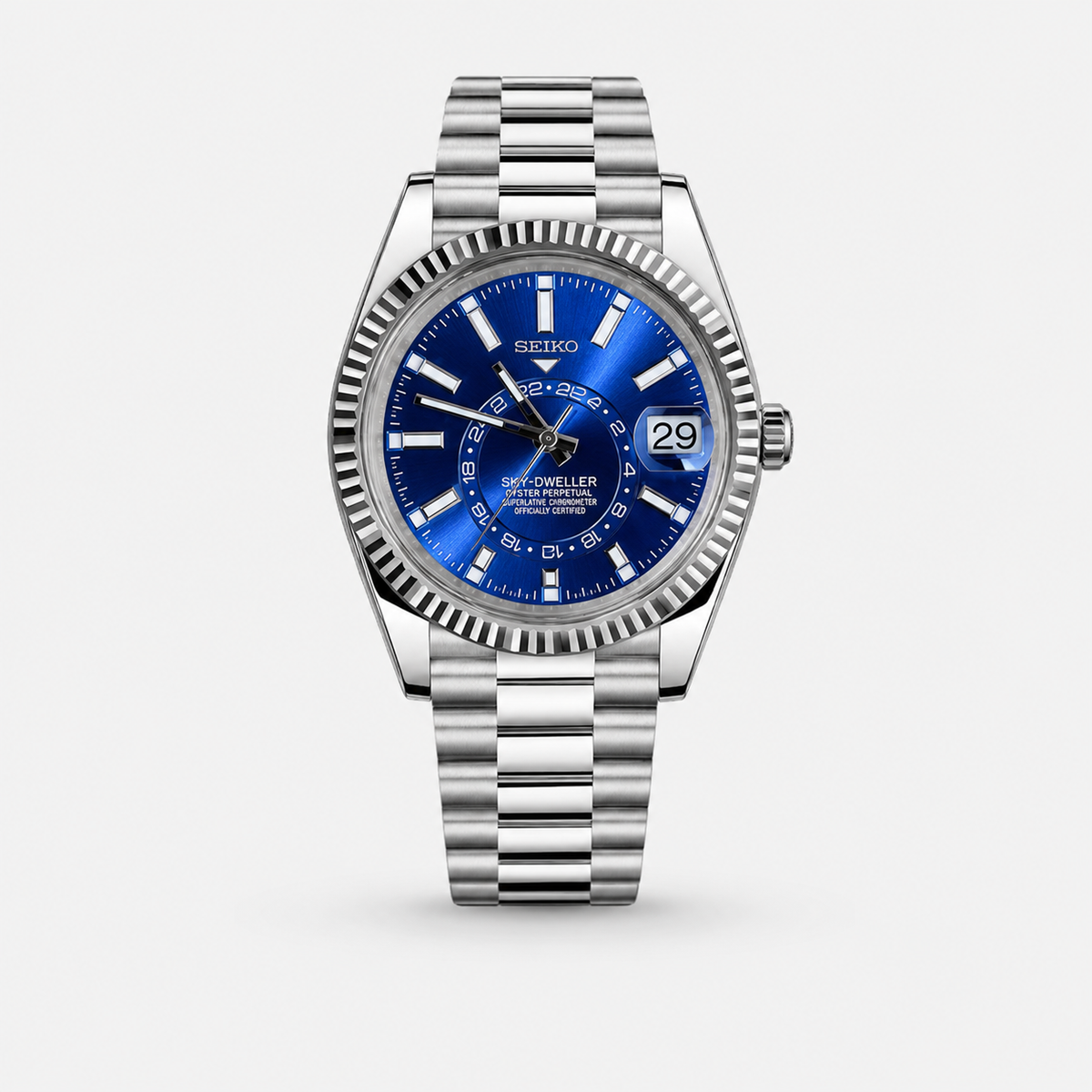 Seiko Mod Sky-Dweller "Blue Dial"