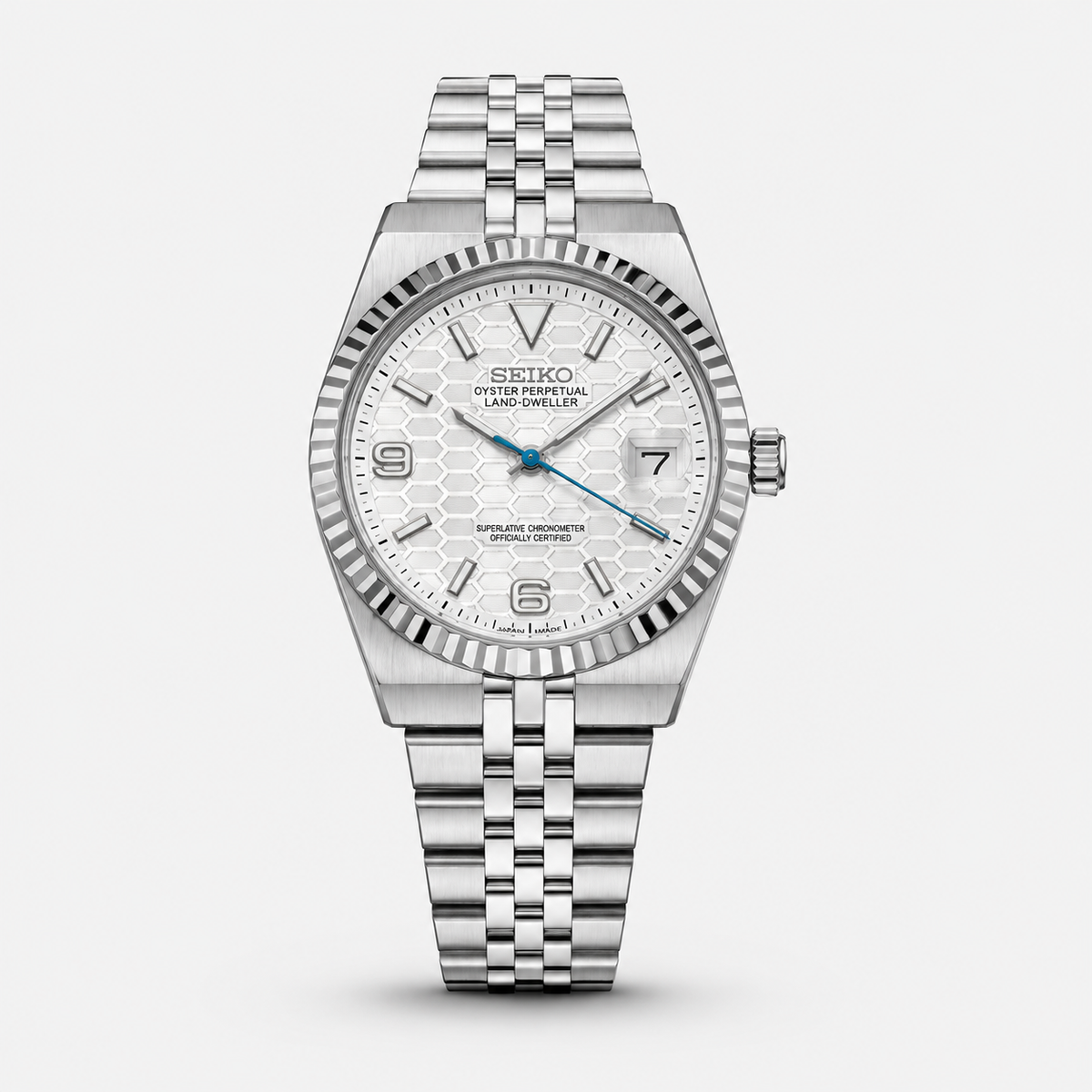 Seiko Mod Land-Dweller "White/Blue"
