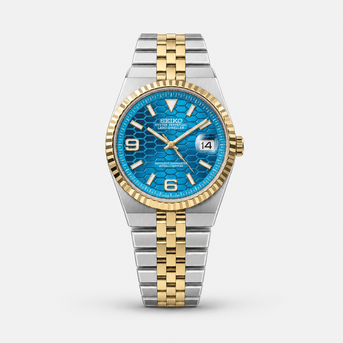 Seiko Mod Land-Dweller "Blue Two Tone"