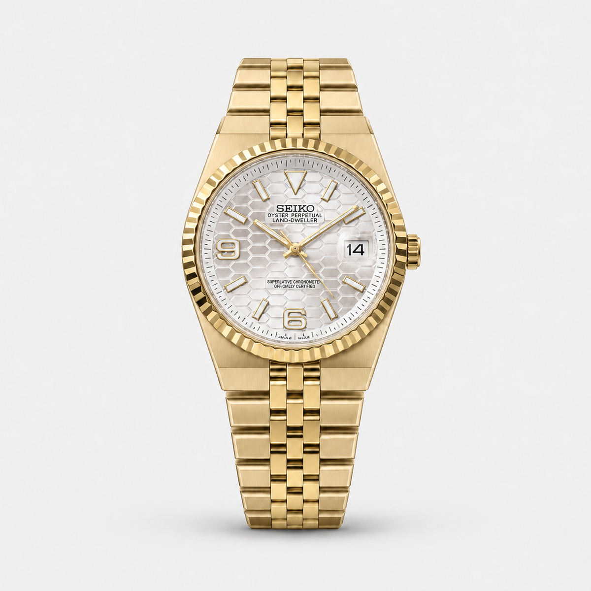 Seiko Mod Land-Dweller "Gold/White"