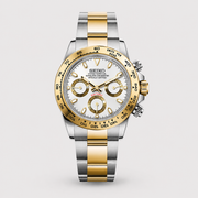 Seiko Mod Daytona "Two Tone Gold/White"