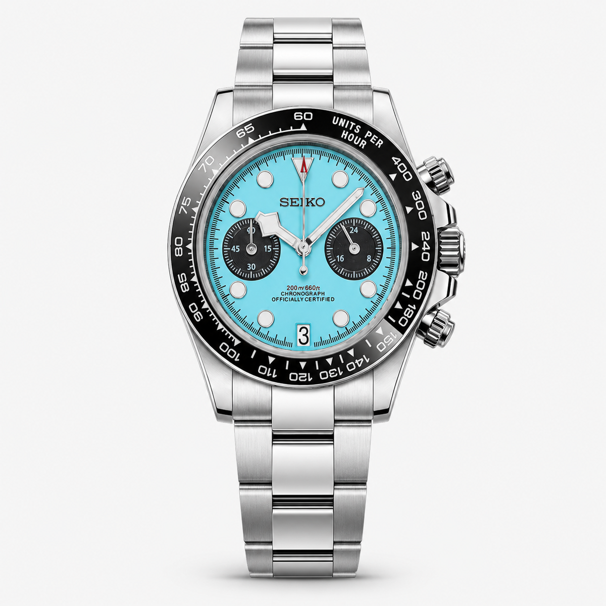 Seiko Mod Black Bay "Flamingo Blue"