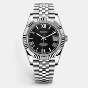 Seiko Mod Datejust "Black Roman"